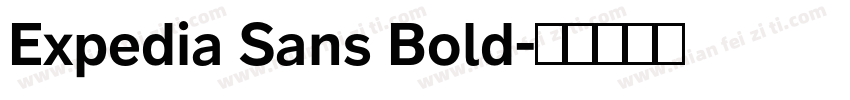 Expedia Sans Bold字体转换